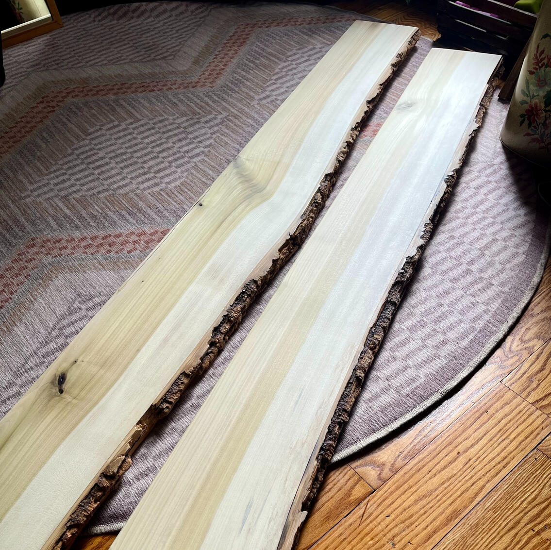 Live Edge Poplar Shelves